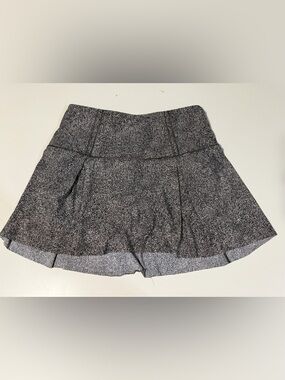 Lululemon Athletic Skirt with Built-In Shorts - Speckled Black & White